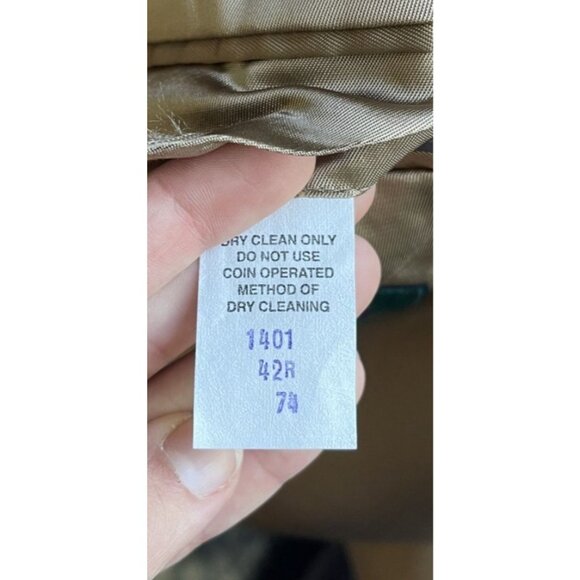 Club Room Mens Camel Hair Sport Coat Blazer 42R  Two Button Preppy Old Money - Picture 9 of 10